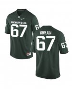 Women's Michigan State Spartans NCAA #67 J.D. Duplain Green Authentic Nike Stitched College Football Jersey ZI32X78LX